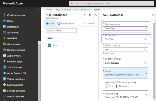 How To Create SQL Database In Azure And Connect With SQL Server Management Studio